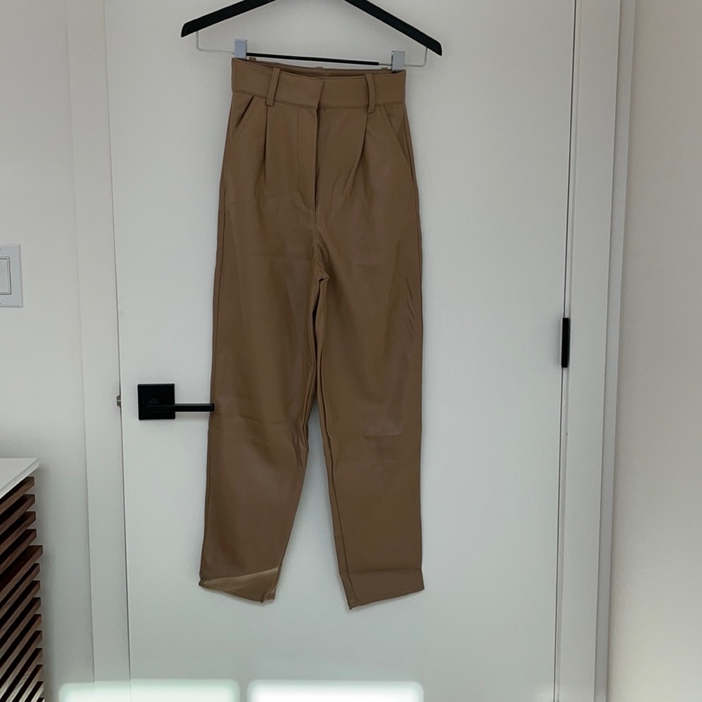 H&M faux leather pants